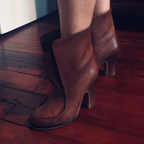 RARE Maison Martin Margiela Line 22 Open Flap Ankle Boot. Sz. 7.5/37.5 - Picture 3 of 11